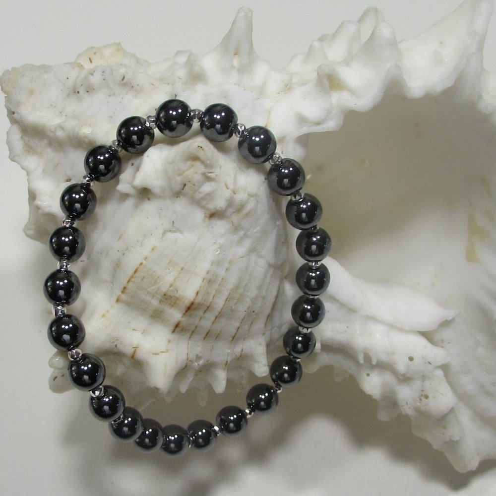 Black Hematite Gemstone Bracelet